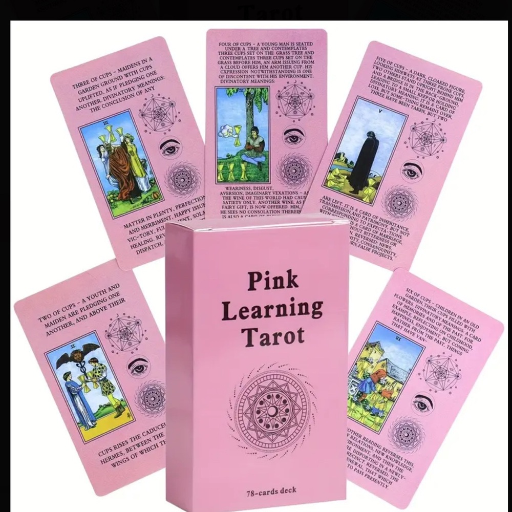 Pink Learning Tarot Card Deck